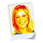 Rubik's Cube Art Mosaic Plans on Paper